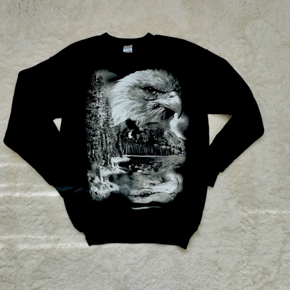 90s Bald Eagle Sweater